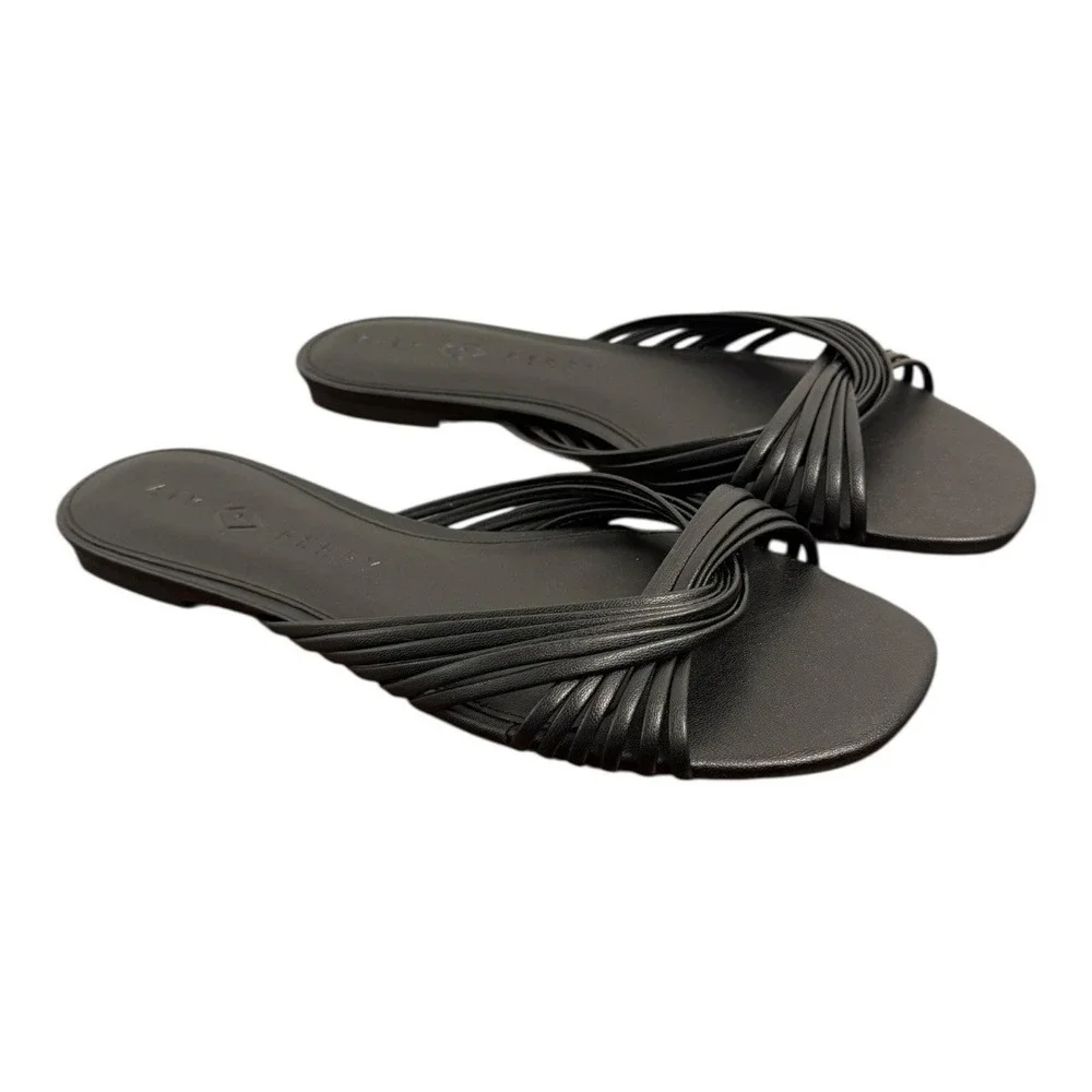 Katy Perry The Halie Intertwined Slide Sandal Black 10 NIB